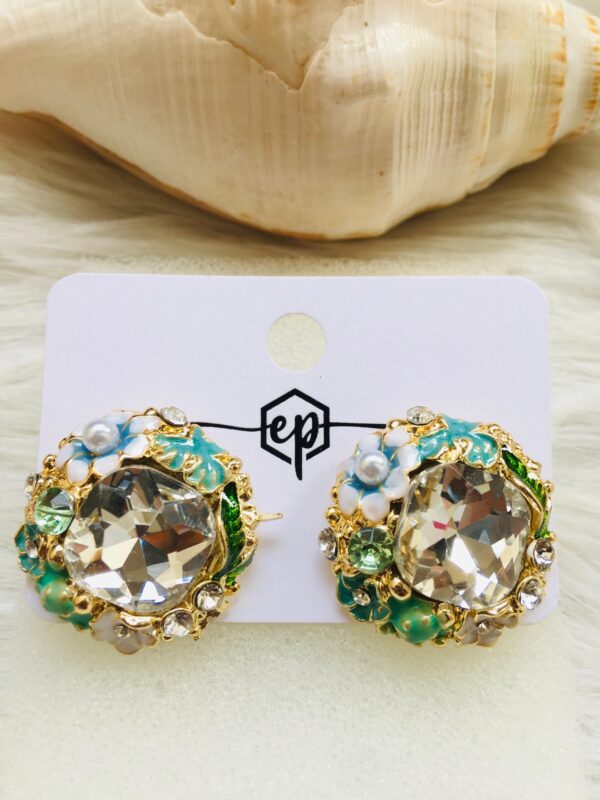 Dimond Stone Earrings - Image 2
