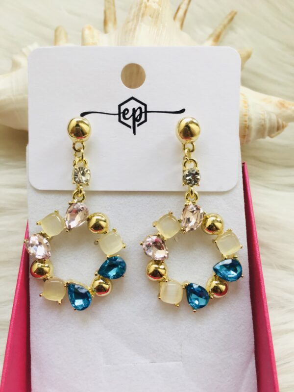 Circle Rainbow Earrings