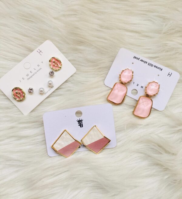 3 pair Prink Rose Combo